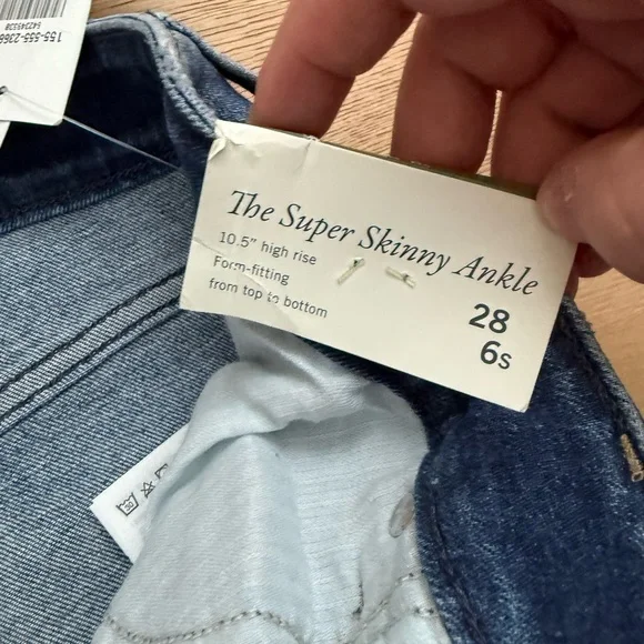 Abercrombie & Fitch the super skinny ankle high rise jeans size 6 Short - Picture 3 of 6